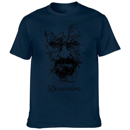 2022 Européen et Américain Créatif Breaking Bad Heisenberg T-shirt Série TV Impression Hommes Rue Mode T-shirt Haut Décontracté