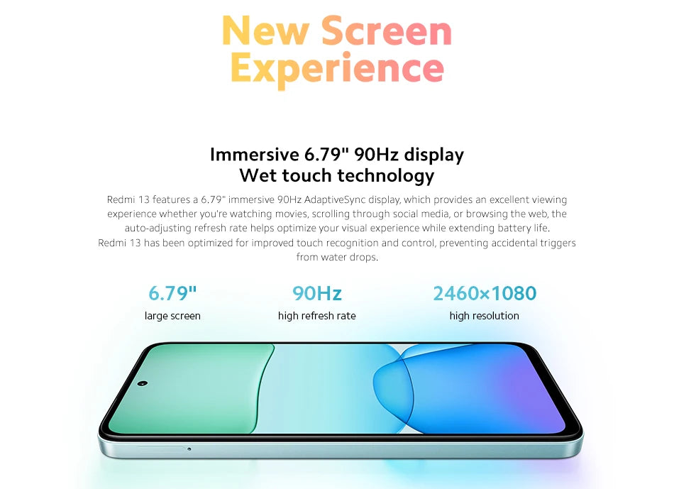 Xiaomi Redmi 13 : Capturez chaque détail avec 108MP