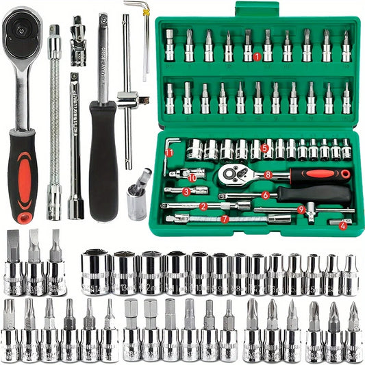 🛠️ Kit d’outils de quincaillerie domestique – Boîte à outils complète multifonction
