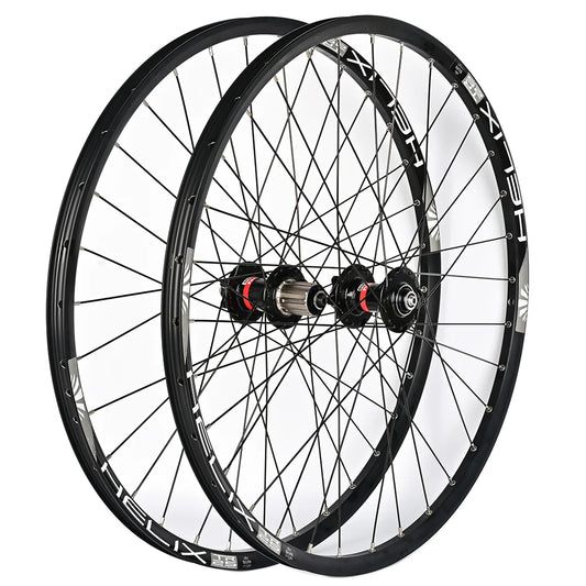 Novatseats-Jeu de roues de vélo avec moyeux D042SB, jante SunRingle QR, 32 trous, frein à disque de roue de vélo VTT, chambre à air, 26/27, 5/29 pouces