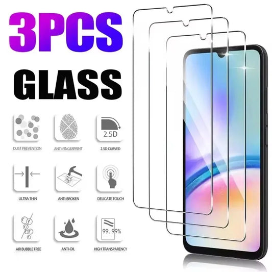 Protecteur d'écran, 3 pièces, verre trempé HD, pour Samsung A03 A12 A13 A14 A15 A21S A22 A30 A31 A32 A33 A34 A35 5G