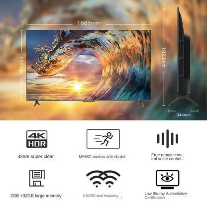 Large scale TV: 65 inches, 75 inches, 85 inches, intelligent voice, 4K ultra high definition explosion-proof LCD WiFi, hotel TV