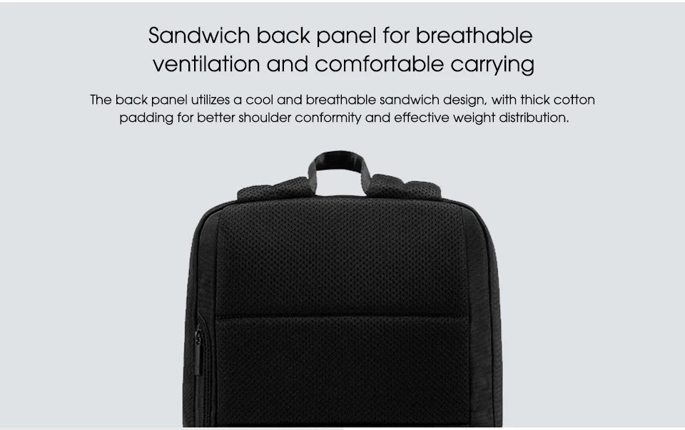 Sac à Dos Xiaomi Classic Business 2 – 18L, Étanche et Élégant pour Ordinateur Portable