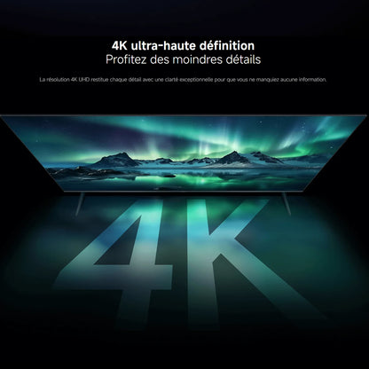 Xiaomi France |  Xiaomi TV A Pro 50 2026, Écran QLED 4K, Son immersif avec Dolby Audio™, DTS:X, DTS Virtual:X, Compatible HDR10+ ,1,07 milliard de couleurs, DCI-P3 94 %
