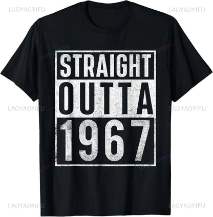 👕 T-shirt Vintage 58ème Anniversaire – Personnalisable Unisexe