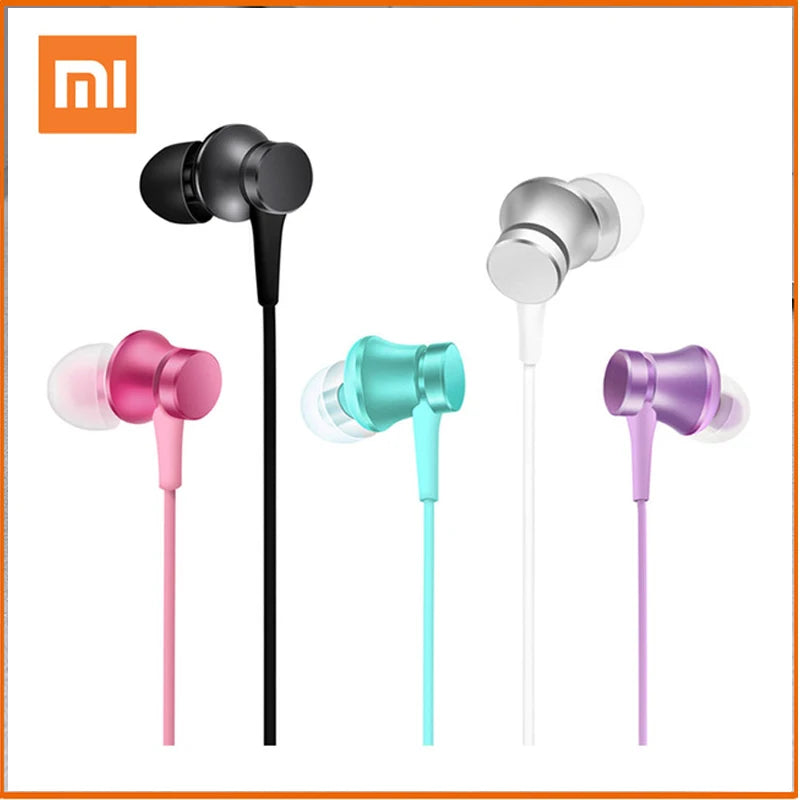Original Xiaomi casque Mi Piston 3 dans l'oreille frais 3.5mm fil contrôle écouteur musique stéréo micro pour Huawei Xiaomi Smartphone