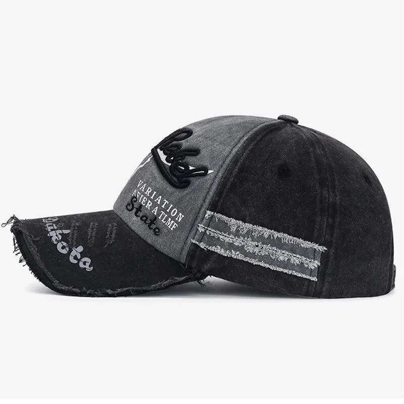 Casquette Baseball Coton Unisexe Maille Snapback Hip Hop Protection Solaire Mode