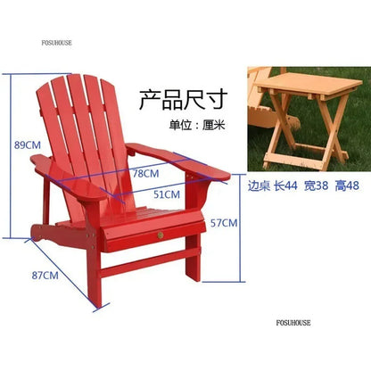 Ensemble de meubles de jardin avec dossier nordique en bois massif, ensemble de Table et chaises d'extérieur rétro, canapé de cour extérieure, chaise longue