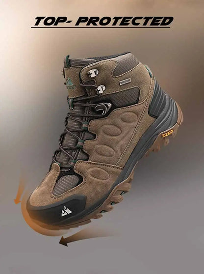 HIKEUP Bottes de Randonnée Homme – Chaudes, Confortables et Respirantes pour Plein Air