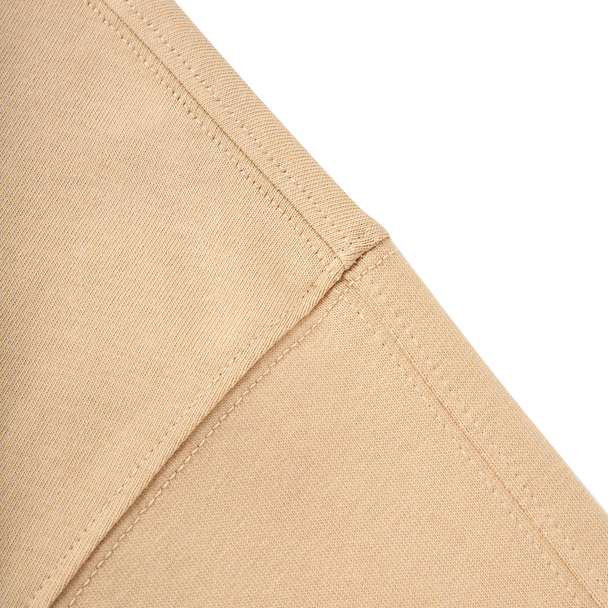 Adidas Crew Beige – T-shirt Unisexe à Col Rond avec Logo Blanc Vertical