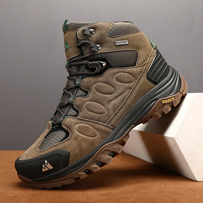 HIKEUP Bottes de Randonnée Homme – Chaudes, Confortables et Respirantes pour Plein Air