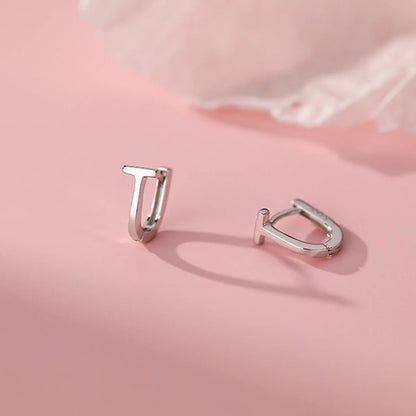 Boucles d'oreilles en argent Sterling 925 en forme de T, charmantes, Style minimaliste, cadeau de fête, bijoux fins pour femmes, nouvelle collection