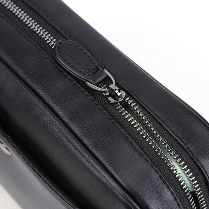 Sac à Épaule de Business Décontracté pour Hommes en Cuir PU Sac Messager à Large Sangle Sacs Bandoulière à Carreaux Plaid Designer Sacs à Bandoulière pour Hommes