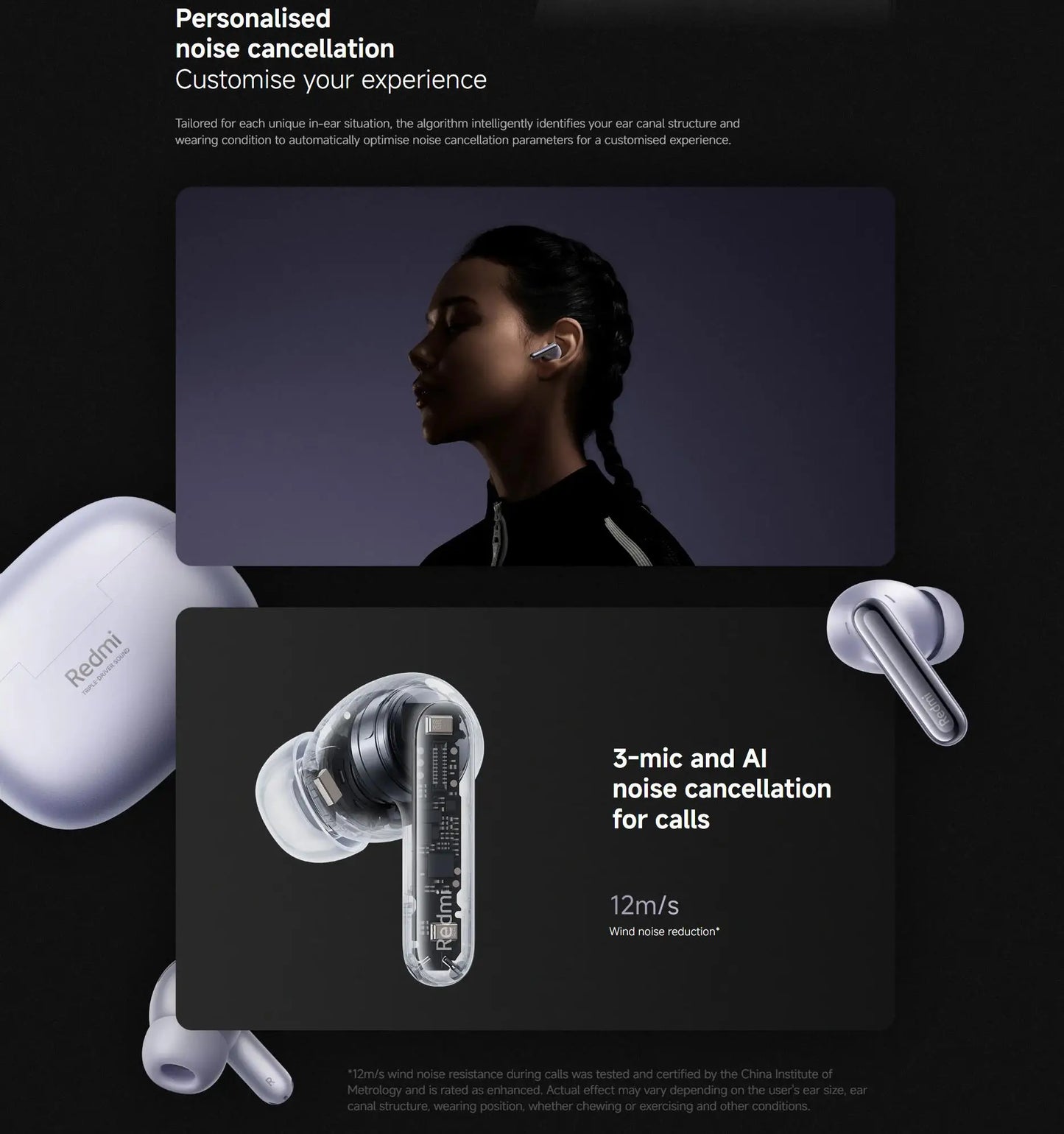 Xiaomi-Écouteurs Bluetooth sans fil Redmi Buds 6 Pro, audio haute résolution, AC satellite, suppression active du bruit 55dB, BT5.3, version globale