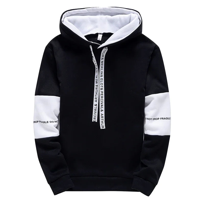 Sweats à capuche à manches longues pour hommes, impression décontractée avec lettre PVD, pull Hip Hop pour hommes, haut de sport masculin, nouveau, printemps