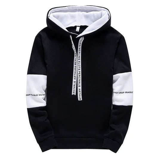 Sweats à capuche à manches longues pour hommes, impression décontractée avec lettre PVD, pull Hip Hop pour hommes, haut de sport masculin, nouveau, printemps