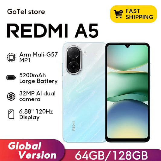 Xiaomi Redmi A5 – Smartphone Global 6.6" 5G, 32MP, 5200mAh, 120Hz, Double SIM