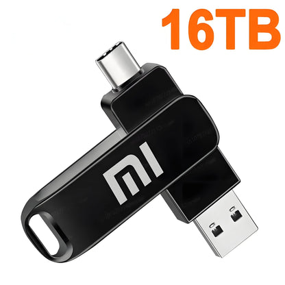 Xiaomi USB 3.2 16 to clé USB mémoire type-c 2-en-1 8 to 16 to OTG clé USB 4 to disque Flash haute vitesse 2 to pour ordinateur portable