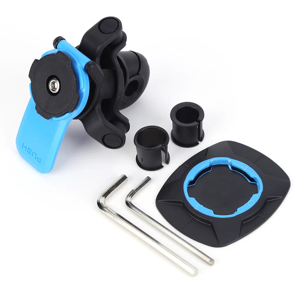 Support Téléphone Vélo Guidon – Amortisseur Antichoc, Universel, Détachable et Facile à Installer (VTT, Moto, Scooter)
