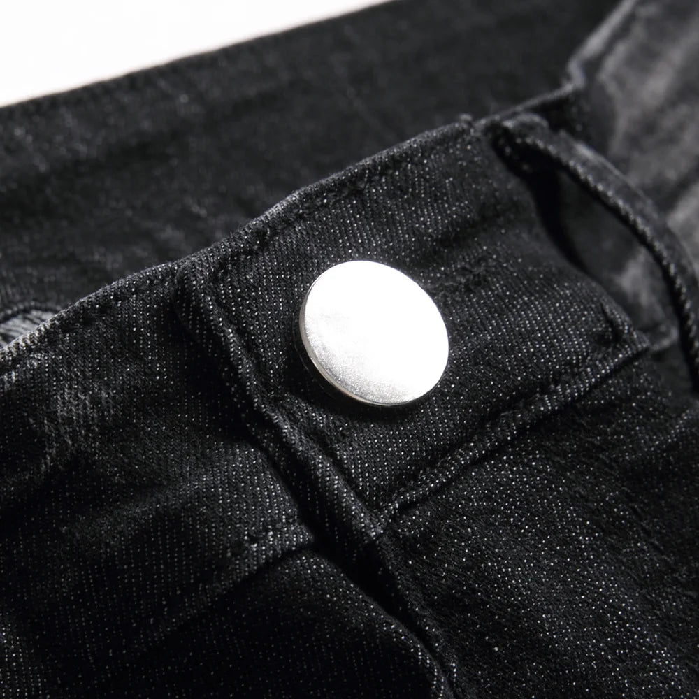 Jeans de Moto pour Hommes - Style Ripped et Distressed