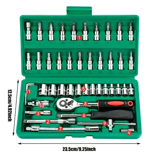 🛠️ Kit d’outils de quincaillerie domestique – Boîte à outils complète multifonction