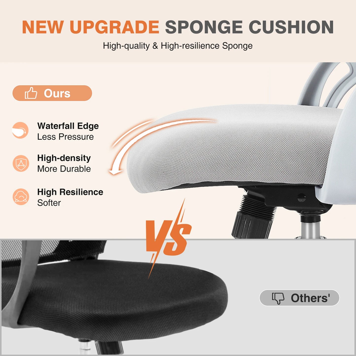 Chaise de bureau ergonomique JHK C-3718