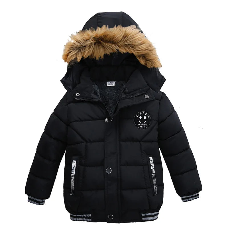 🧒 Doudoune Hiver pour Garçons – Parka Chaude 2025