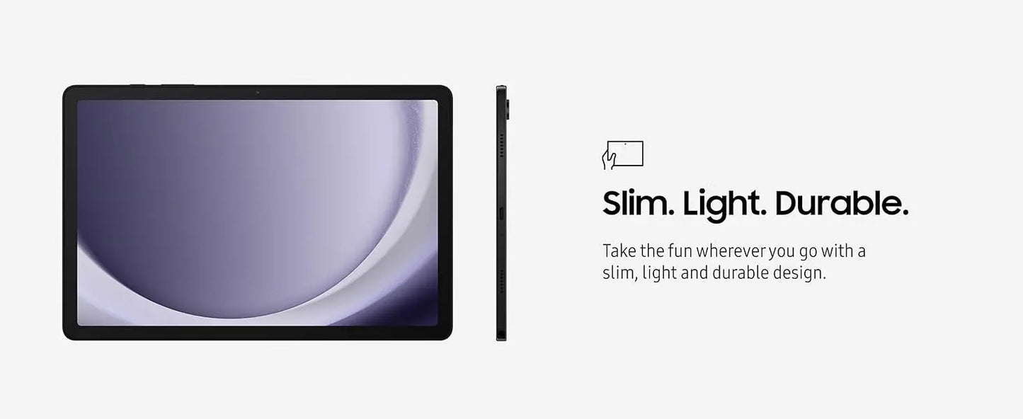 Tablette Samsung Galaxy Tab A9+ – 4+64GB, Android 12, Écran 11", Quad Speakers