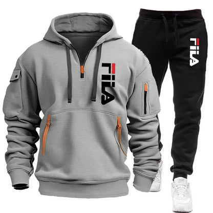 👕 Ensemble Sweat-shirt à Capuche + Pantalon pour Hommes – Automne/Hiver 2025