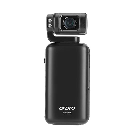 Ordro M3 Caméra de Poche Caméscope Numérique 5K 30FPS Stabilisation d'Image Écran de Grande Taille Intégré Caméra de Voyage Vlog