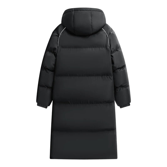 Parka chauffante à capuche pour homme, veste rembourrée, manteau long, veste chaude, technologie graphène, style coréen, haut de gamme, couple, hiver, 2024