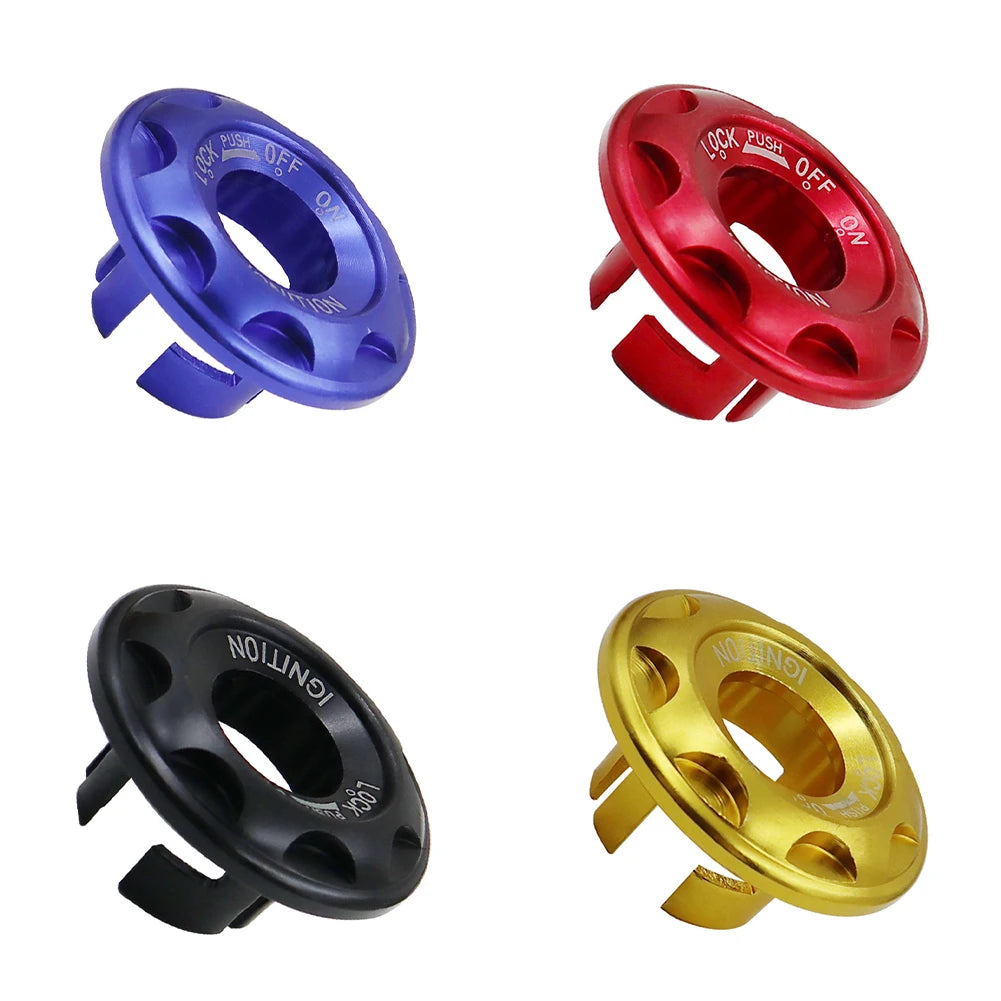 Couvercle de commutateur d'allumage de moto en alliage d'aluminium, couvercle de protection de commutateur à clé, anneau de verrouillage pour Yamaha Fuego JOG ZY100T AVENUE RSZ Vino