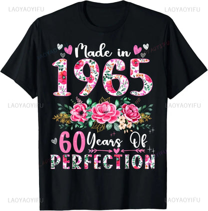 T-shirt Vintage 60 ans – Voiture 1965, Unisexe, Manche Courte, Cadeau Homme