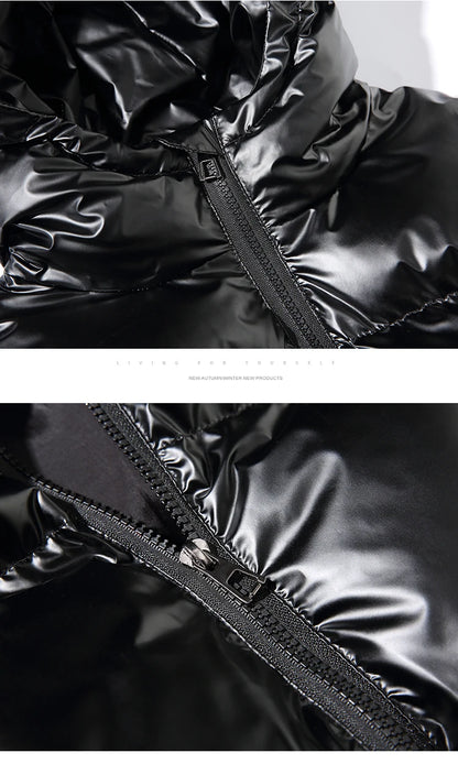 Parka hiver c à capuche imperméablesolide décontracté