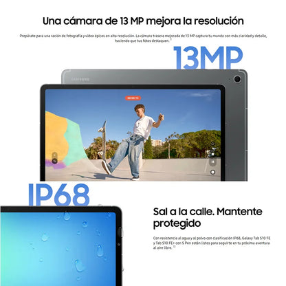 Samsung Galaxy Tab S10 FE, WIFI, Tablette, 10.9",Appareil photo 13 MP,10,9 »,Batterie 8000mAh, IP68