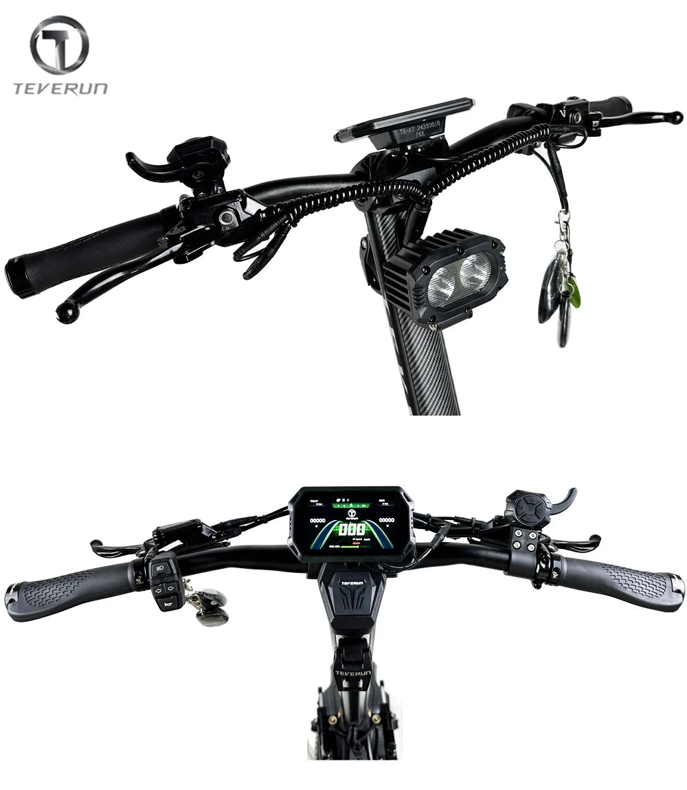 Moteur d'origine Teverun Fighter 7260R 72V 60Ah V4 puissance de crête 15000W avec GPS PKE vitesse maximale 120 KM/H n Scooter électrique