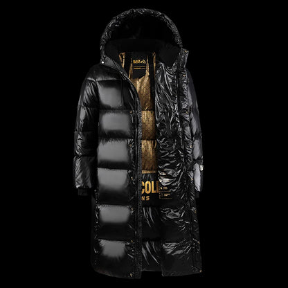 🧥 Doudoune Longue de Luxe Unisexe – Style K-Pop 2024
