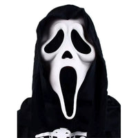 Masque facial fantôme de cri, masque d'aMasque Fantôme de Crier – Masque d’Horreur en Latex pour Halloween et Cosplayhorreur de film officiel pour Halloween, Cosplay et Costumes effrayants pour adultes, accessoire de masque tueur