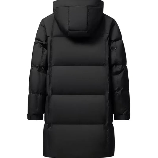 🧥 Doudoune Longue Homme Hiver – Parka Chaude en Duvet de Canard Blanc