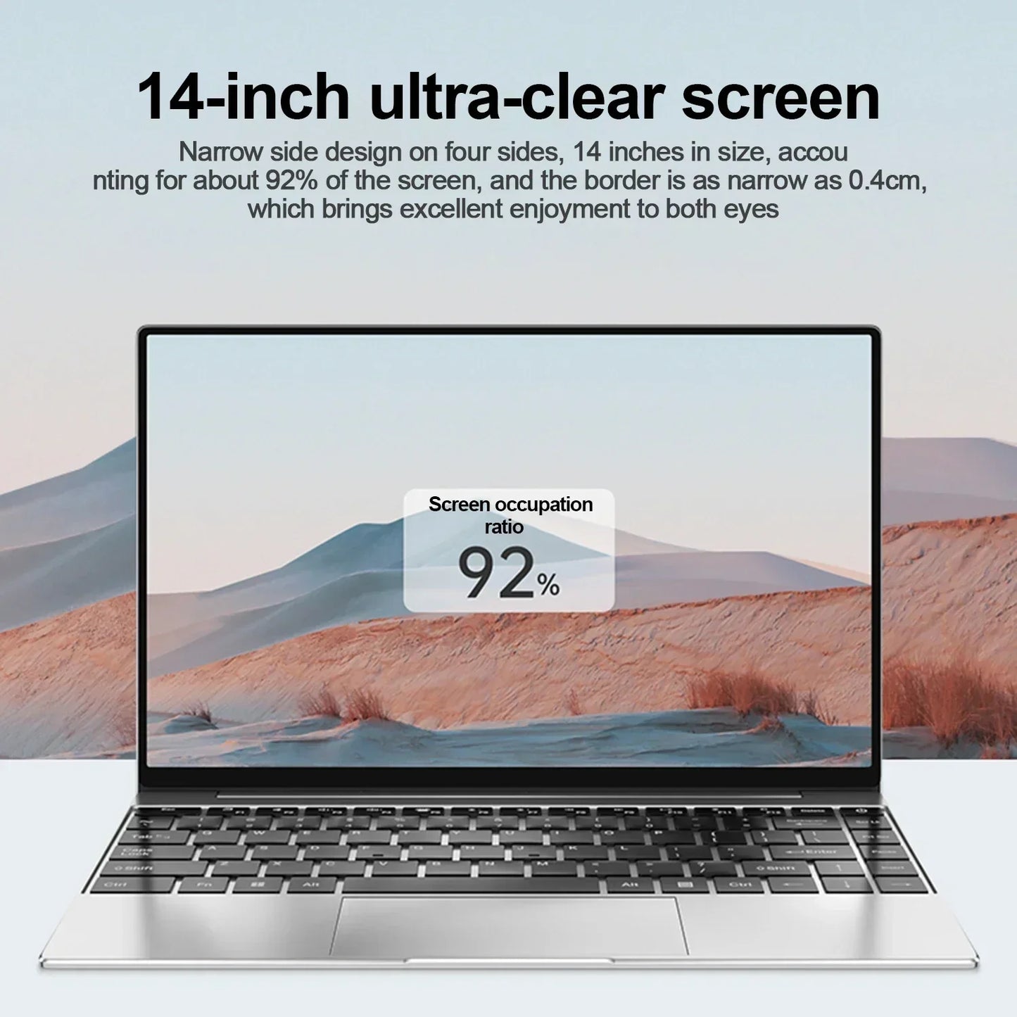 14.1 "ordinateur portable Ultra mince 16GB RAM 2 to SSD Intel N3700 ordinateur portable Gamer 1920*1080 affichage bureau étude ordinateur PC Windows 11 Pro