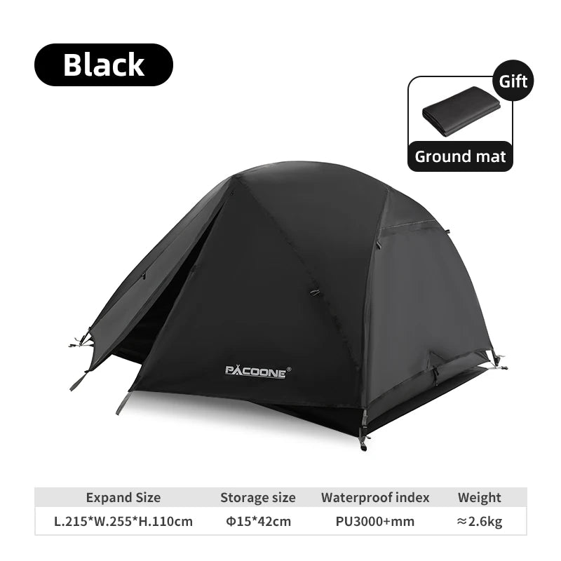 ⛺ Tente de Camping Portable PACOONE – Ultralégère et Étanche
