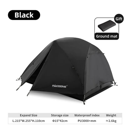 ⛺ Tente de Camping Portable PACOONE – Ultralégère et Étanche