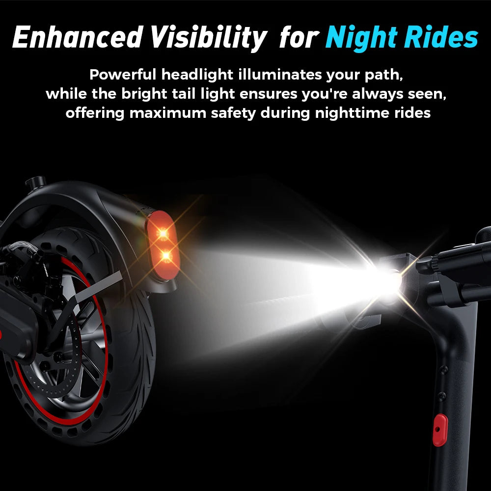 iScooter Trottinette électrique i9 8,5 pouces 350 W 7,5 Ah 30 km/h pour adultes, autonomie maximale de 30 km, avec application