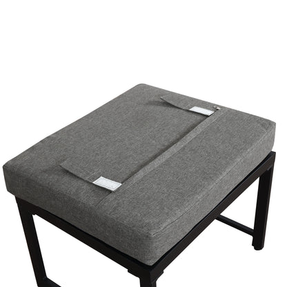 Ensemble canapé et chaise longue d'extérieur, ensemble de sièges en aluminium pour balcon de jardin avec fonction chaise longue