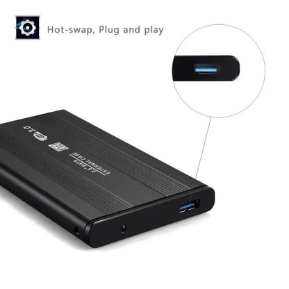 Boîtier de disque dur externe SATA III vers USB 3.0, 2.5 pouces, 5Gbps, boîtier SSD, ordinateurs de bureau Windows Mac remplaçables à chaud