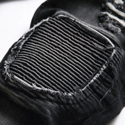Jeans de Moto pour Hommes - Style Ripped et Distressed