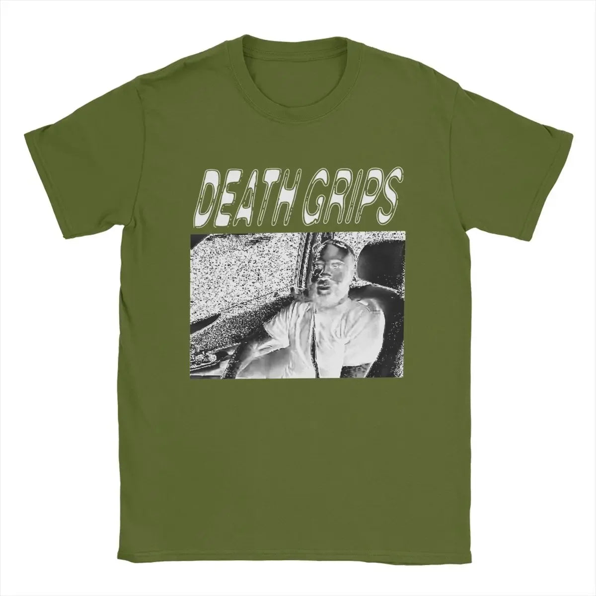 T-shirt Homme Hipster à Poignées de Mort – Coton, Col Rond, Manches Courtes