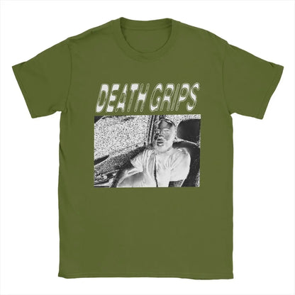 T-shirt Homme Hipster à Poignées de Mort – Coton, Col Rond, Manches Courtes