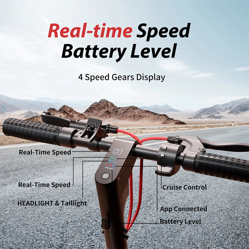 iScooter W8 – Scooter Électrique Adulte 750W, 48V 10.4Ah, Autonomie 60 km, Pliable – Pneus 9 Pouces