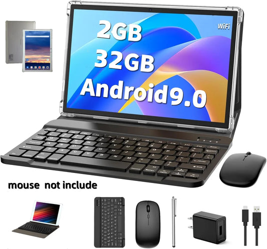 Cadeau coque en silicone 10.1 pouces type-c 10 Android 9 tablette PC 2GB RAM 32GB ROM flash K30 MTK9863 Quad-Core caméra unique WIFI